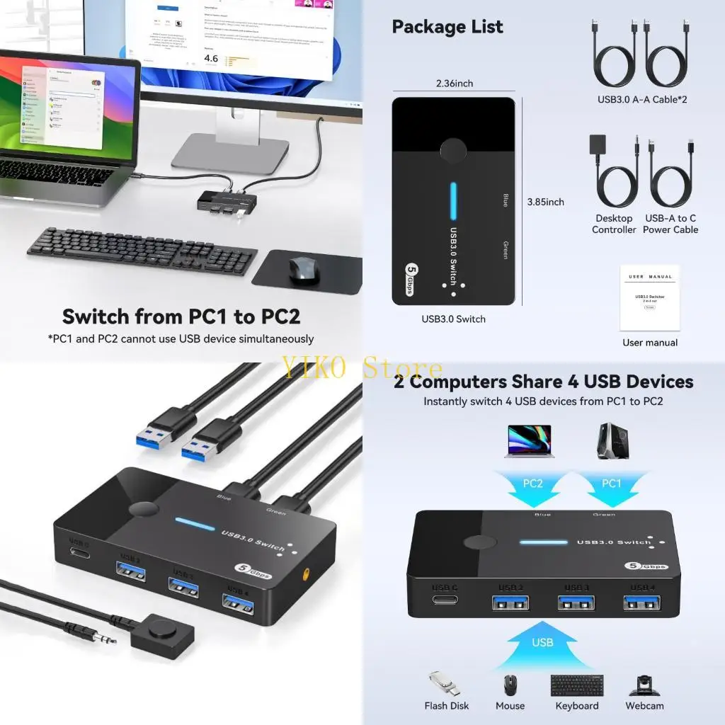 K32C USB3.0 Kvm Swi…