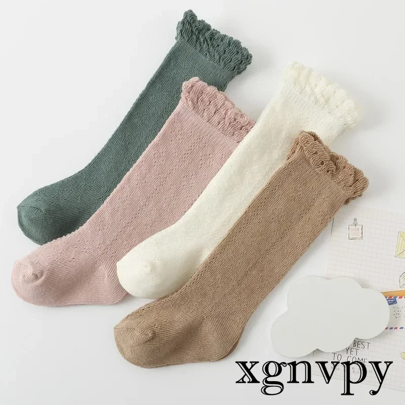 Socks Baby Girl Boy Newborn Knee High Long Socks Infant Cute Toddler Non-slip Socks Cotton Baby Stuff Accessories Girl Clothes