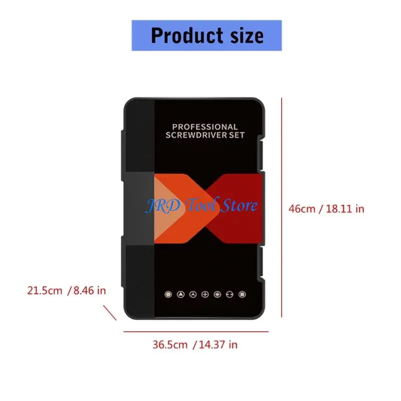 A2UD Compact 58pc destornillador con estuche almacenamiento para reparación relojes joyería electrónica