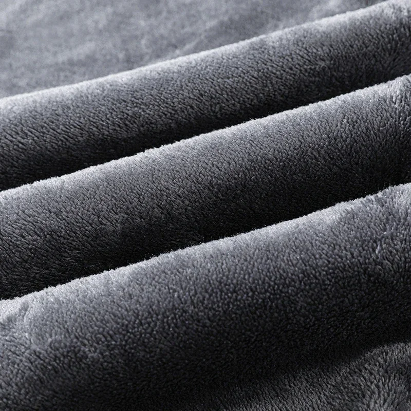 2024 Winter New Men\'s Fleece Corduroy Soft Cargo Harem Pants Thickened Warm Elastic Loose Street Jogging Sports Trousers Male