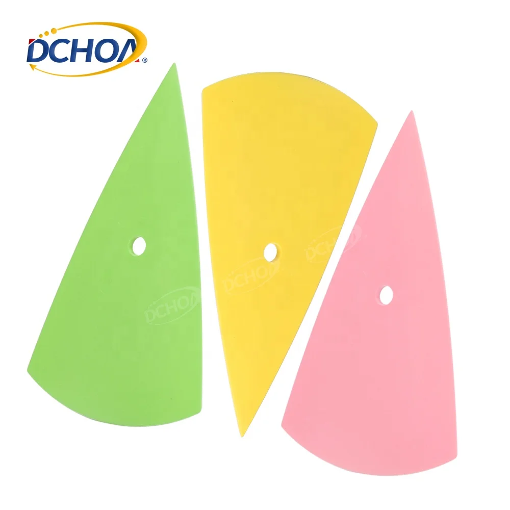 3Pcs Contour Squeegee Set for Vinyl Wrap Triangle Corner Card Tool for Window Tint Installation Bubble-Free Decal Application