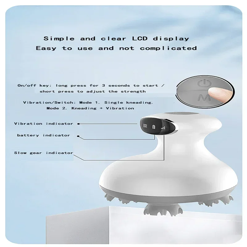 

220 В домашний массажер для головы, массажер для кожи головы, домашняя головная боль, артефакт, электрическое автоматическое устройство для физиотерапии кожи головы с восемью когтями