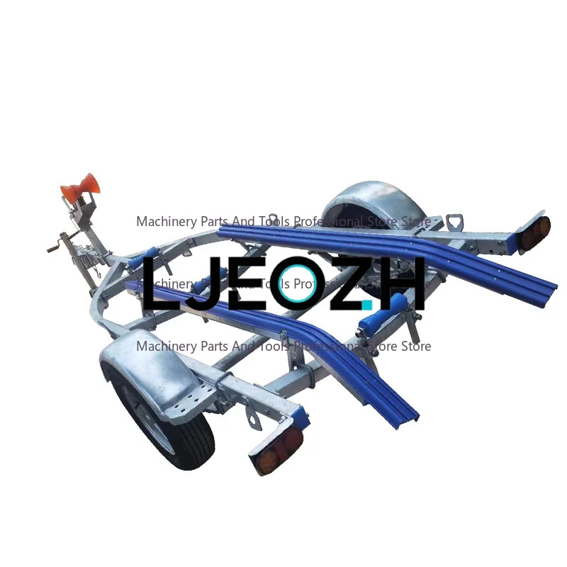 Boat Trailer Motorboat Fishing Trailer Spot Large Bearing Capacity Rubber Luya Boat Assault Boat Trailer