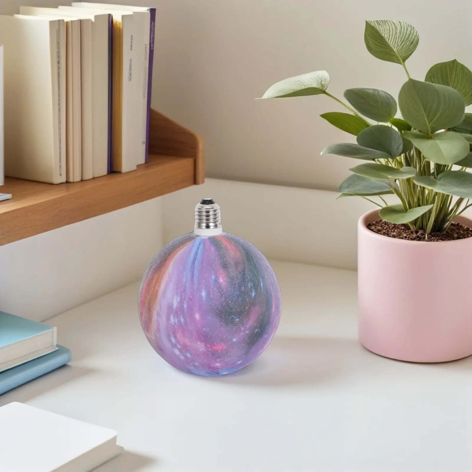 

6-дюймовый 3D-печатный светильник-луна с реалистичной текстурой для спальни, гостиной, общежития, прихожей, цоколь E27, современный дизайн в космической тематике