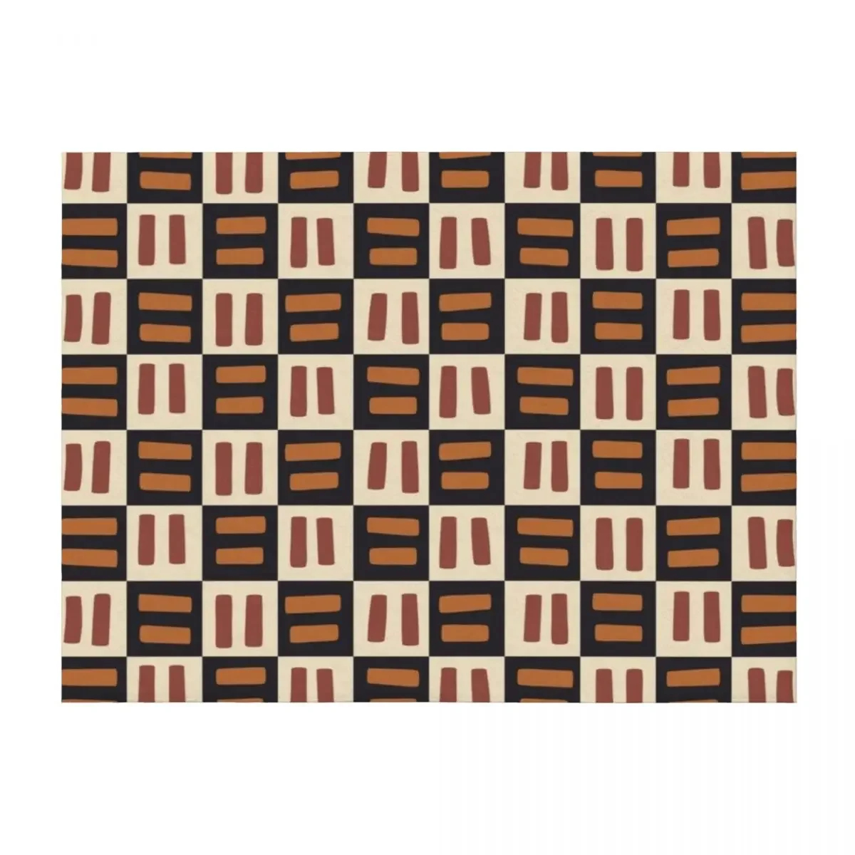 

Geometric African Kuba Pattern Throw Blanket blankets and throws For Decorative Sofa Loose Sleeping Bag Blankets