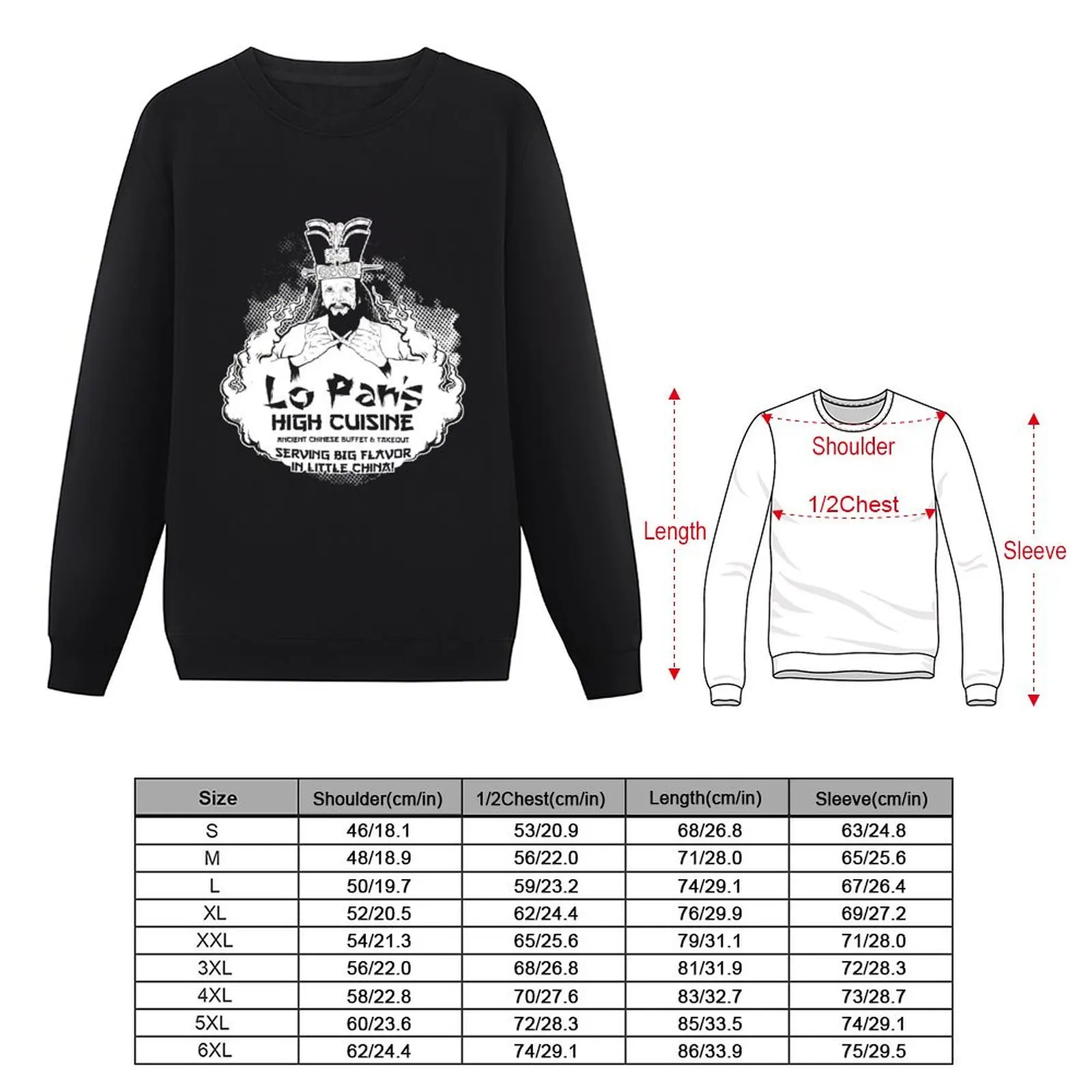 Lo Pan's High Cuisine Sweatshirt men's autumn clothes autumn men's clothing new sweatshirt