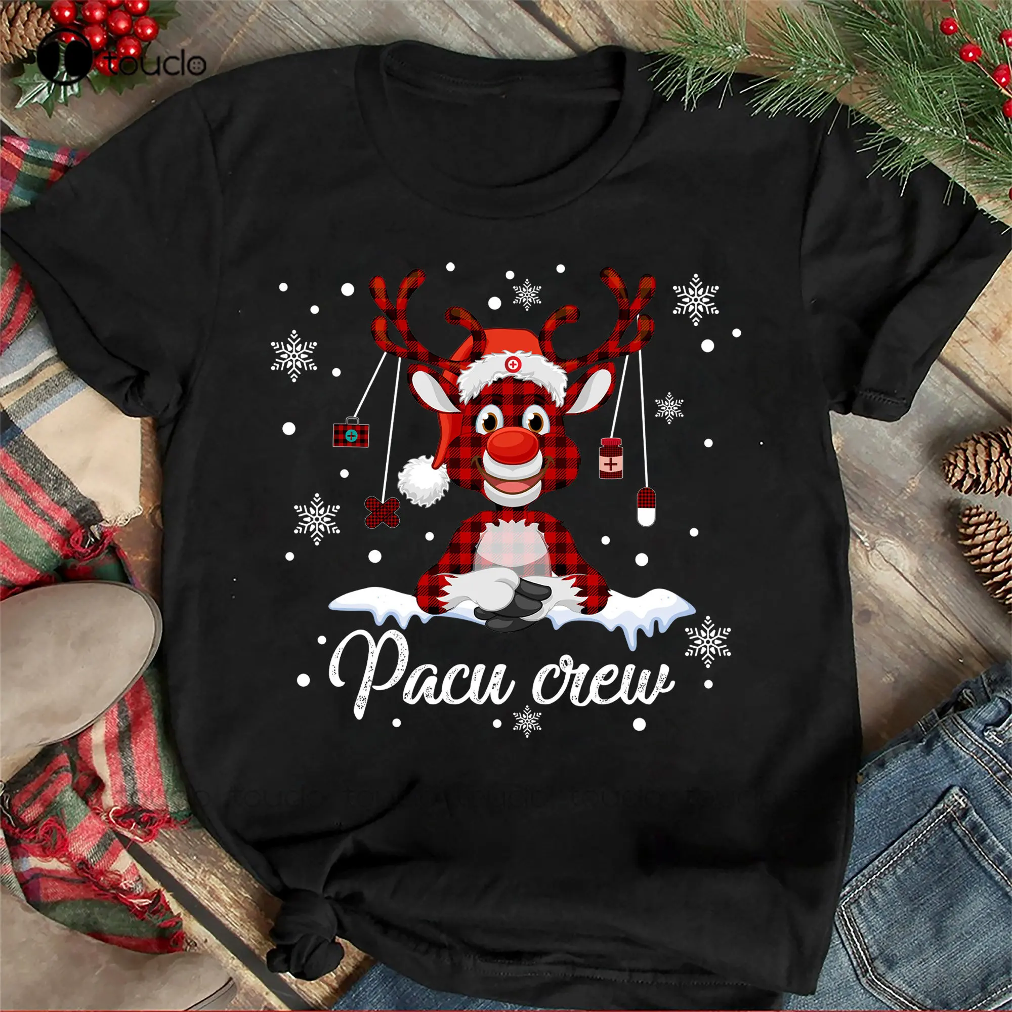 Christmas - Pacu Crew - Family Shirts Men Woman Christmas T Shirts Red Shirts For Men Outdoor Simple Vintag Casual T Shirts New