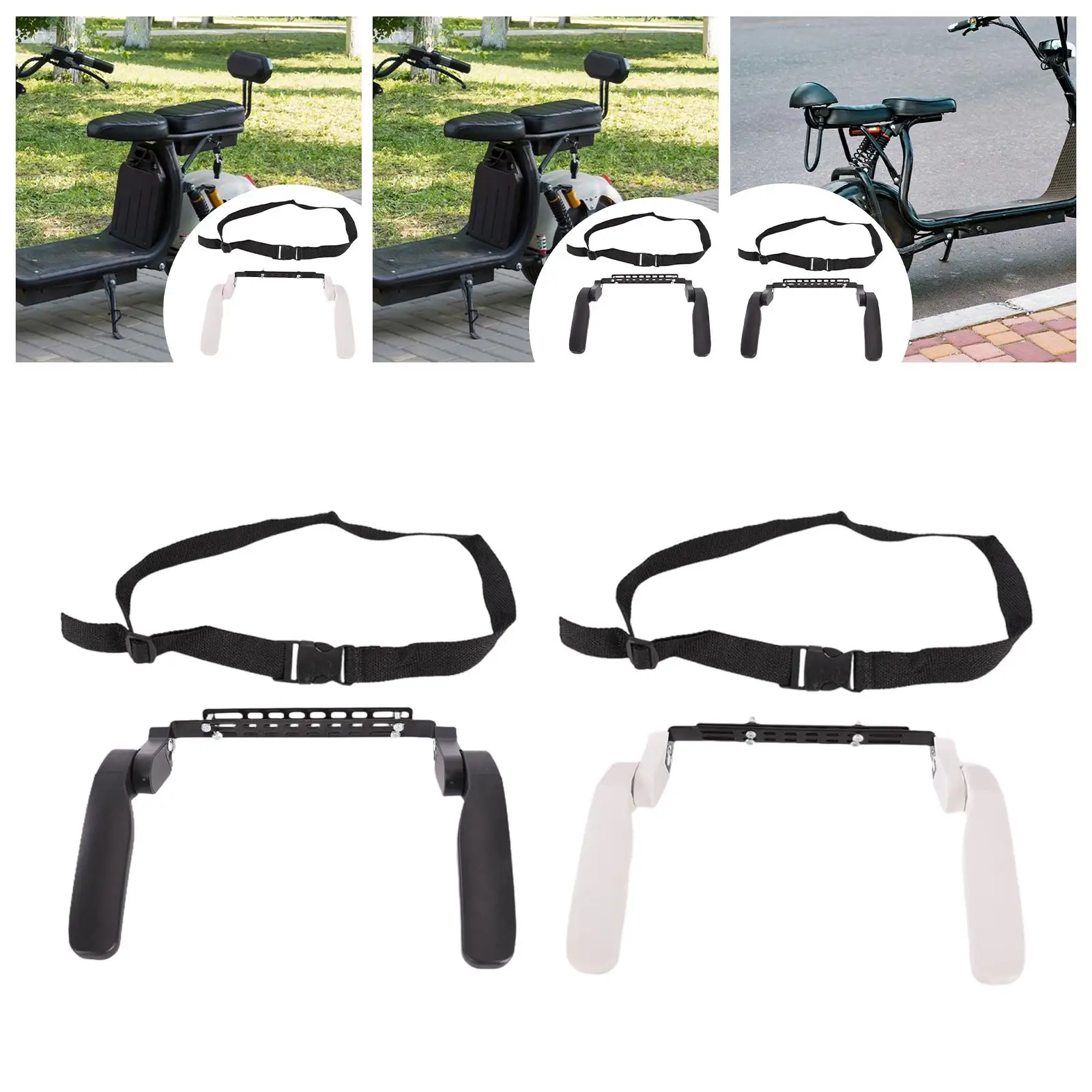 

Portable Rear Mounted Electric Bike Child Seat Guardrail Rotatable Handrail for Safe Biking Bicycle Accessories