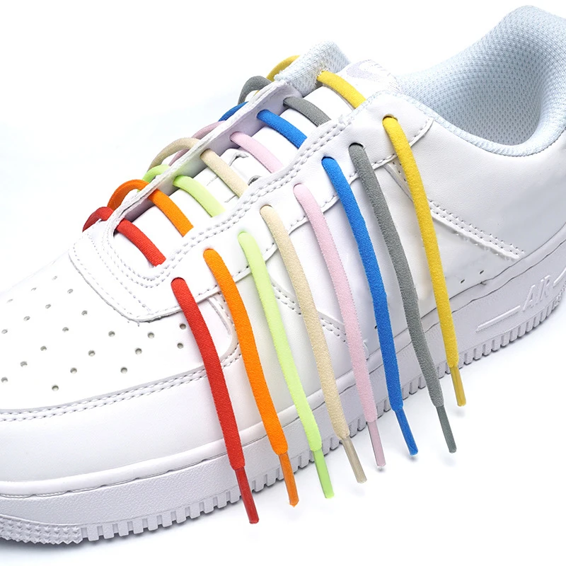 Elastische Schnürsenkel für Sneaker, Schnürsenkel ohne Binden, bunte Schnürsenkel, ohne Schnürsenkel, für Kinder und Erwachsene, halbkreisförmige Schnürsenkel, 1 Paar/2 Paar. – Detail 6