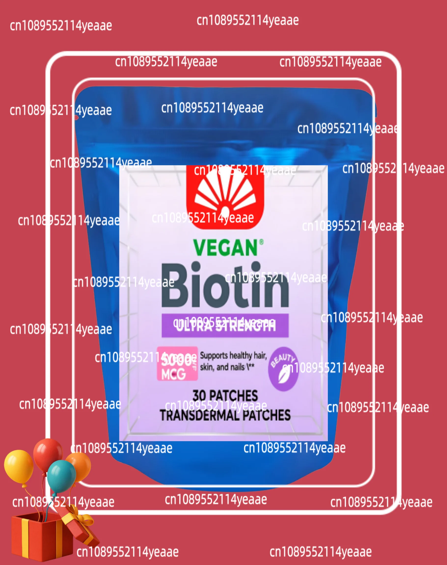 30-patches-biotin-5000-mcg-patches-strength-hair-skin-and-nails-transdermal-patches