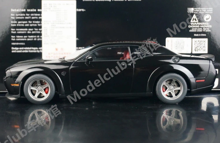 Autoart 1:18 SRT Super Stock Black Simulation Limited Edition All Open Alloy Metal Static Car Model Toy Gift