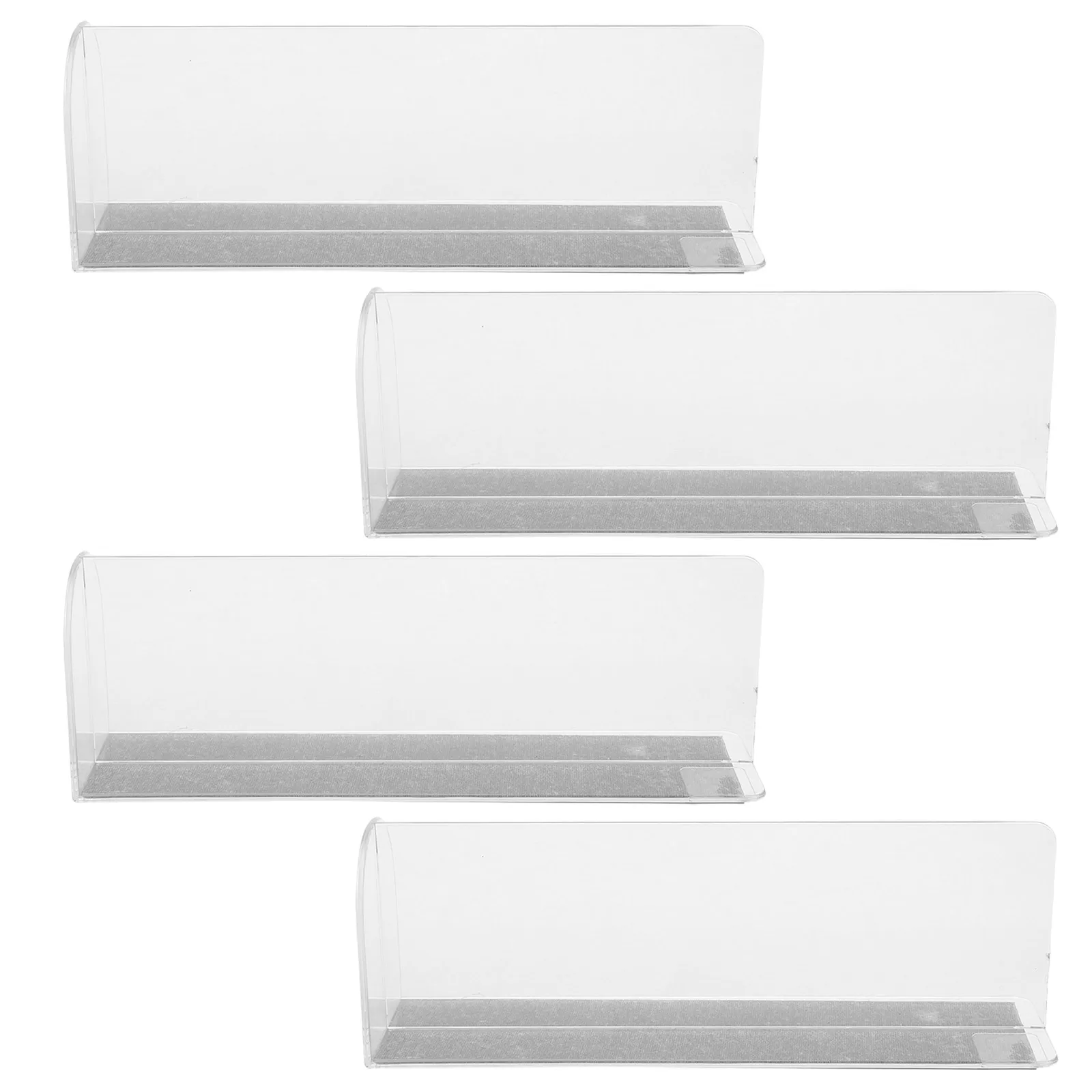 

4pcs Shelf Dividers Plastic Partition for Wire Shelving Supermarket Convenience Store Snacks Beverages Organization Magnetic