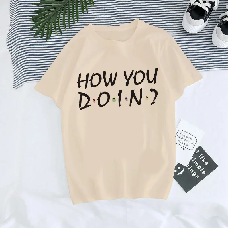 Fashion Friends Tv Show Funny Cartoon T Shirt Women Graphic Best Friends Harajuku T-shirt Korean Style Tshirt Vintage Top Female