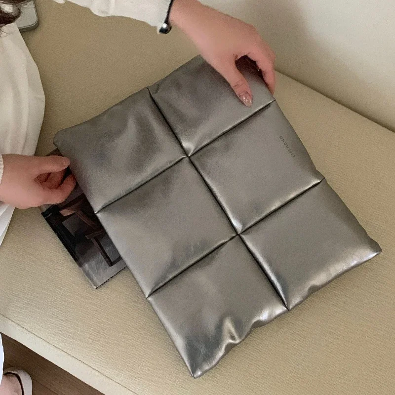 Silver Computer Protective Notebook Case Nylon Down Cotton for Macbook Ipad Inner Bag11 13 14 15 Inch Laptop Bags Sleeve