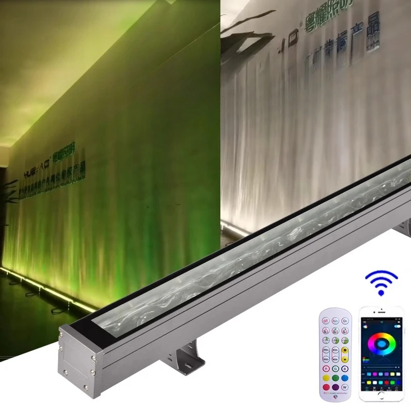 

3D dynamic strip water ripple wall washer outdoor waterproof background lighting project exterior wall atmosphere colorful light