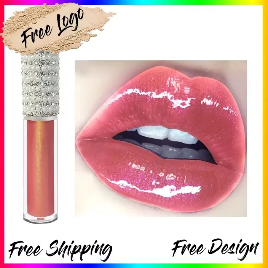 

Custom 64colors Matte Shimmer Liquid Lipstick Waterproof Long Lasting Watery Easy To Apply Pearl-tube Head Lipgloss Bulk Makeup