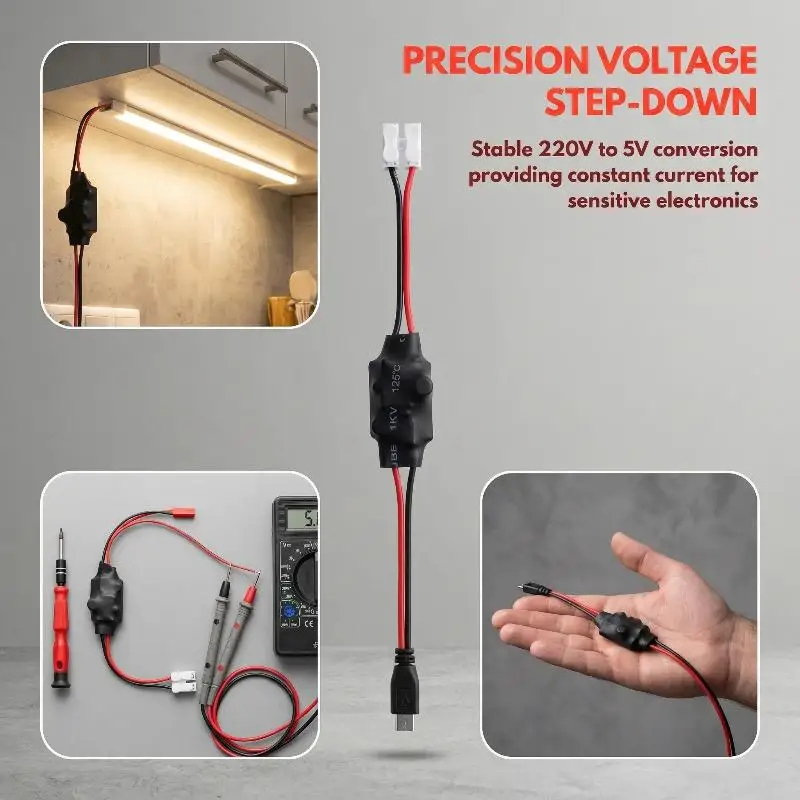5W Wireless Power Adapter 220V to 5V Transformer for WiFi Camera Secure Home and Business Monitoring Use