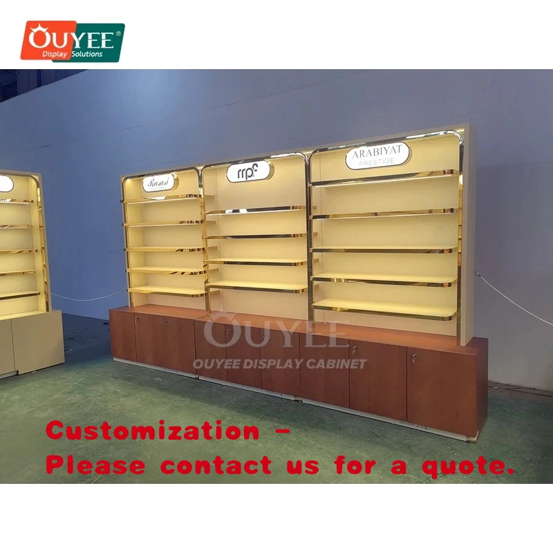 custom.Contemporary Retail Shop Metal Commercial Furniture Oem Service Retail Perfume Display Fixtures