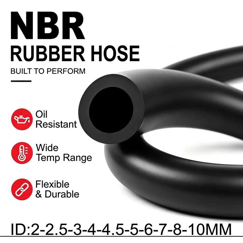 NBR nitrile rubber tube ID 2-10mm pressure resistance/Oil resistant/aging resistant/good flexibility/oil conveying hose