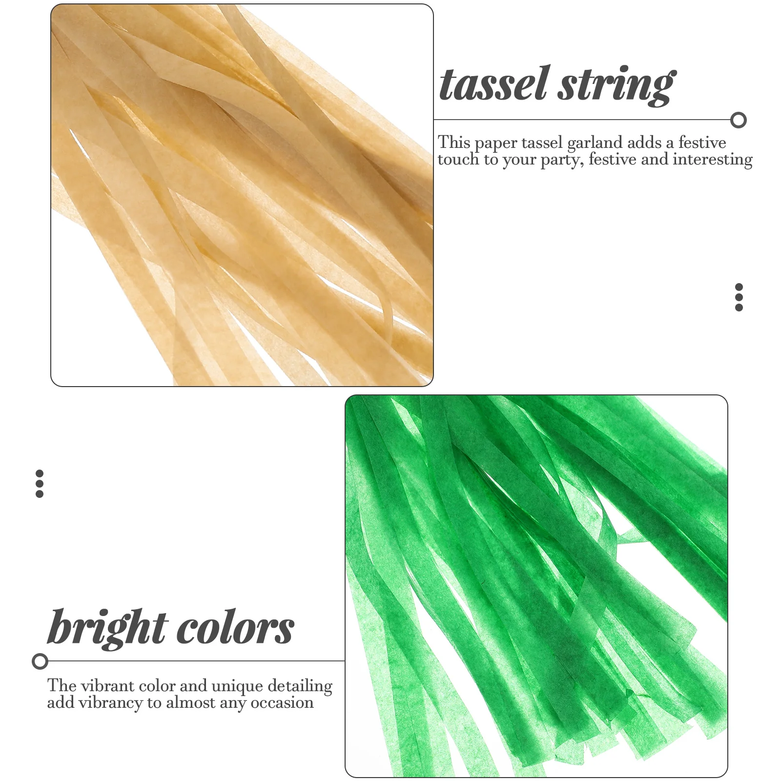 30 قطعة من لافتة الورق شرابة العلم سلسلة اكاليل الطفل حفلة الأنسجة شرابات عيد ميلاد الديكور #5