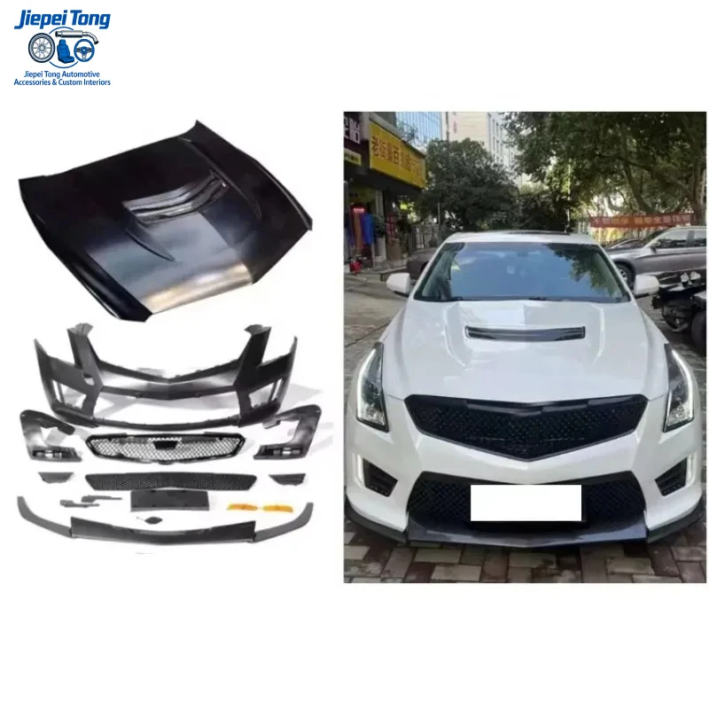 

Комплект обвеса для модернизации до модели -V: бампер в сборе с решеткой и передним сплиттером, капот, крылья для ATS 2014-2019