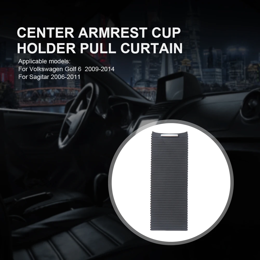 Center Armrest Box Cover Plate 5KD83253195T Cup Holder Pull Curtain 5KD83253182V Shutters Cup Holder for Sagitar 2006-2011