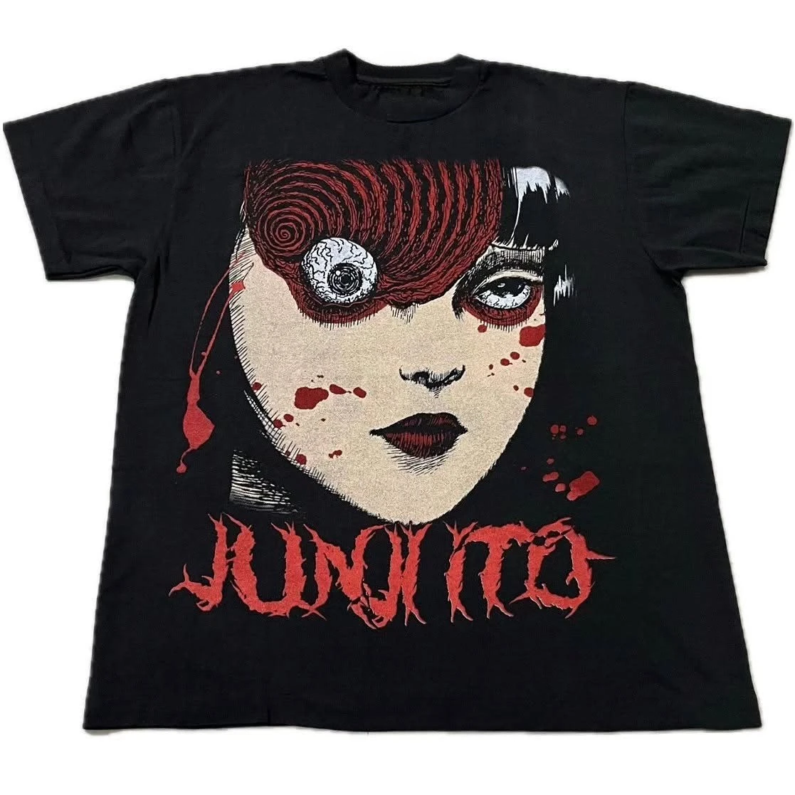 Junji Ito Uzumaki Anime Azami Spiral Horror Manga Graphic Tee Cotton Mens Womens T-Shirt Summer Streetwear
