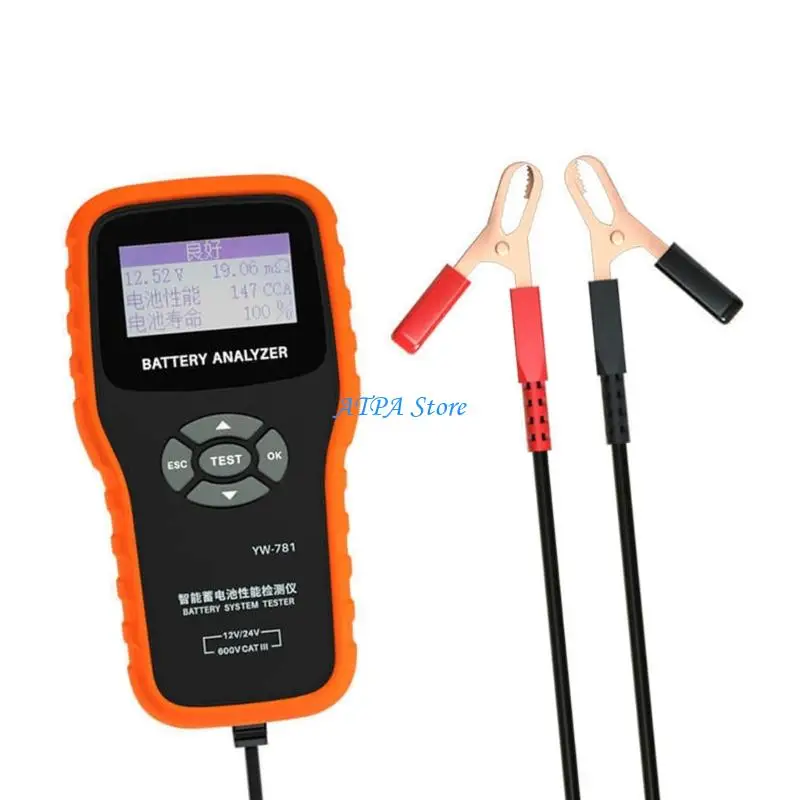 U13C Fast Response Automotive Battery Health Checker Voltages Capacity Diagnostic