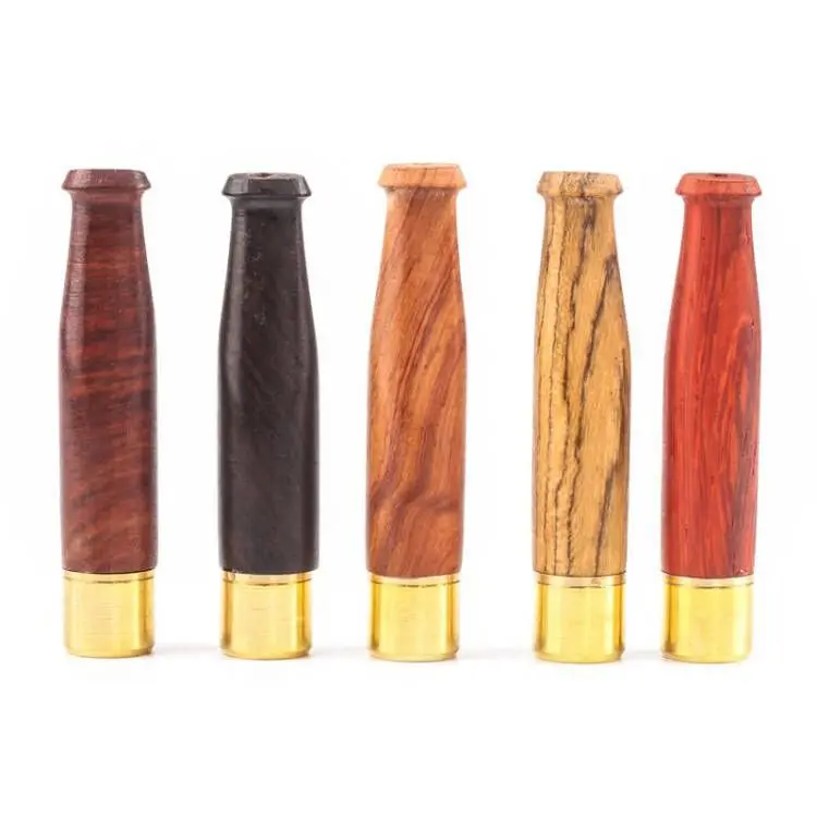 1pc Cigarette Holder For Slim Cigarettes Smoking Pipe Bit Straight Filter Wooden Polish Smoke Cigarette Holder Dropship