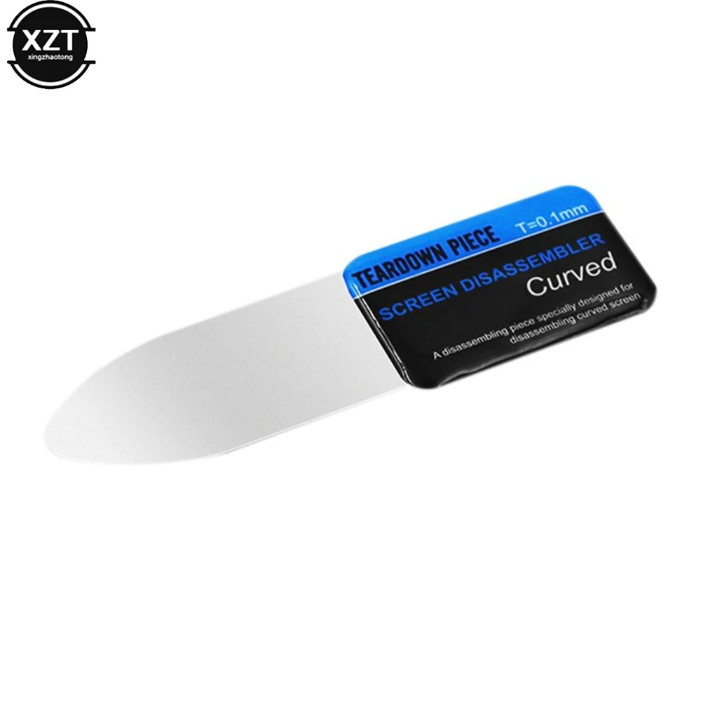 Écran LCD incurvé pour téléphone portable, spudger d'ouverture, outils de carte à levier, ultra fin, flexible, démontage, acier, métal, 1 pièce