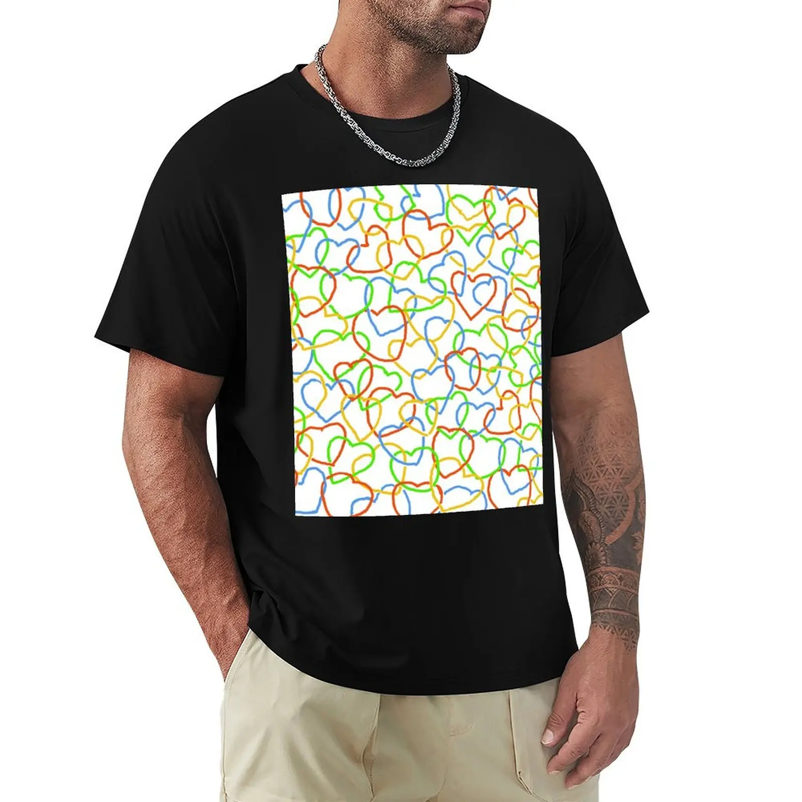 We’re All Connected T-Shirt Casual Loose Short Sleeve Tee for Men