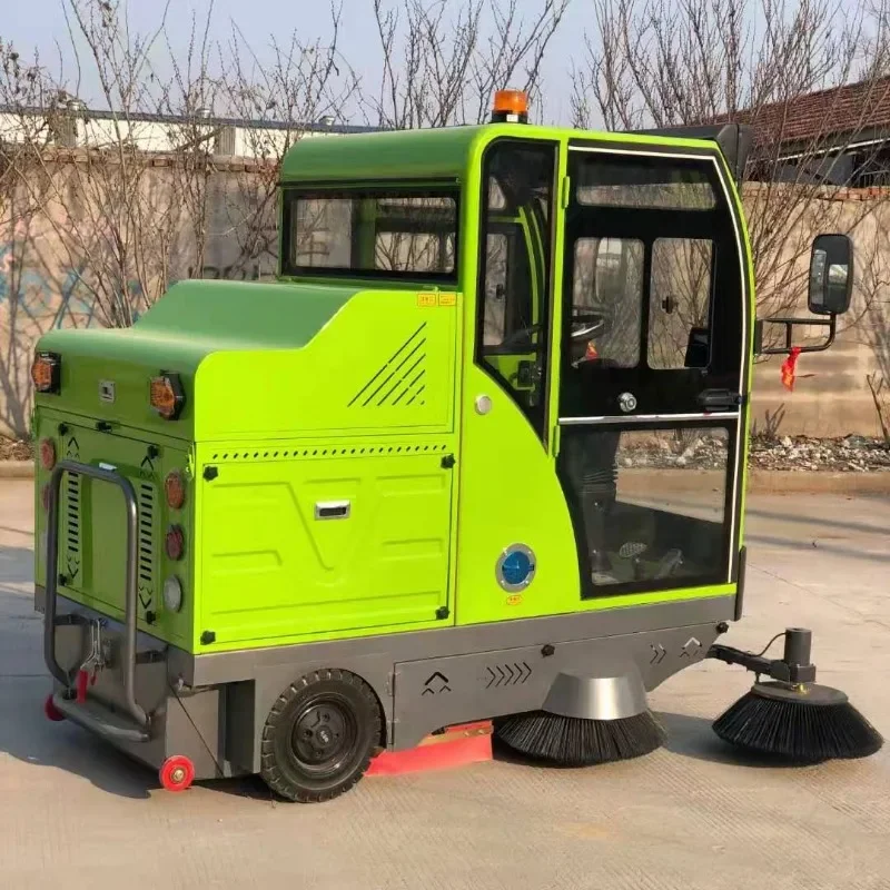 Electric Automatic Road Sweeper Energy Saving Outdoor Road Sweeper Cleaning 4 Wheel Street Sweeping Machine Road Sweeper