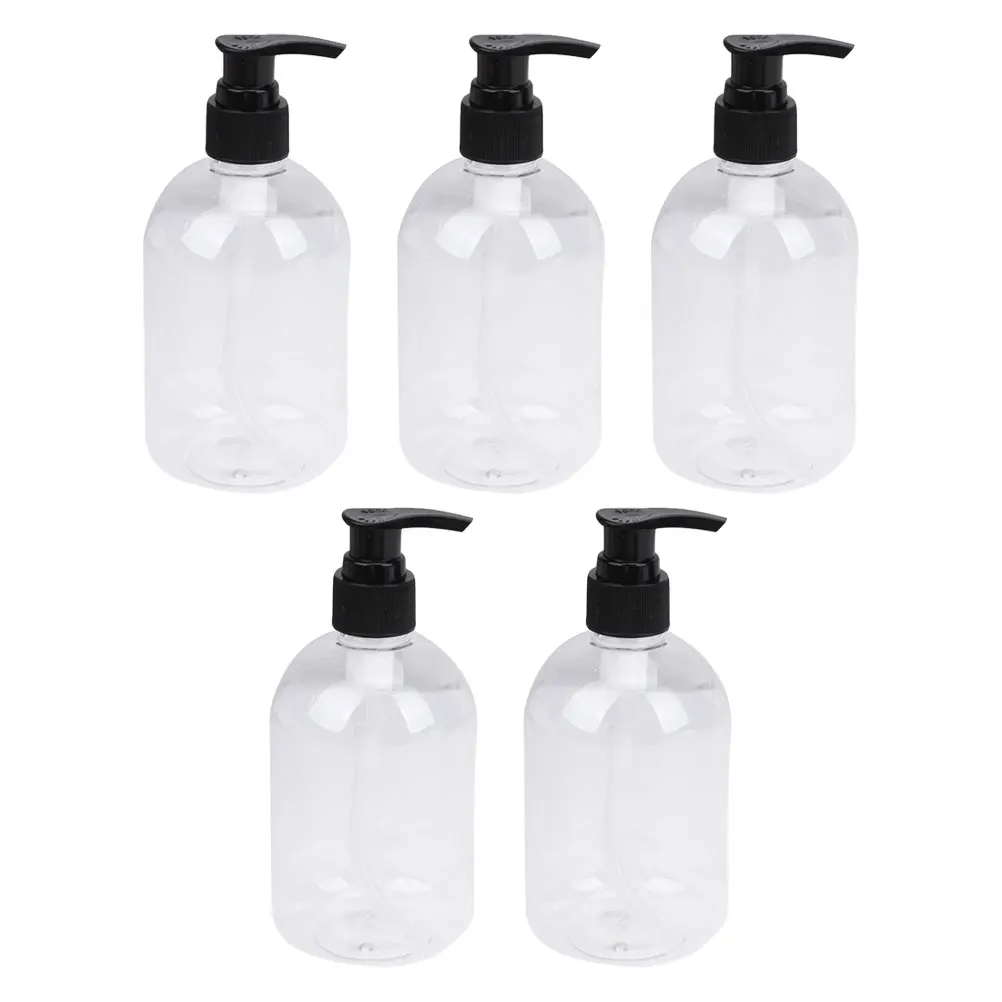 

5 Pcs Lotion Bottles Plastic High Quality Safe Containers Refillable Reusable Travel Toiletries Shampoo Conditioner