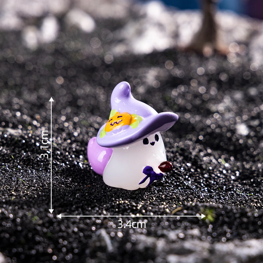Creative funny Halloween purple ghost DIY resin accessories car ornaments micro landscape scene construction