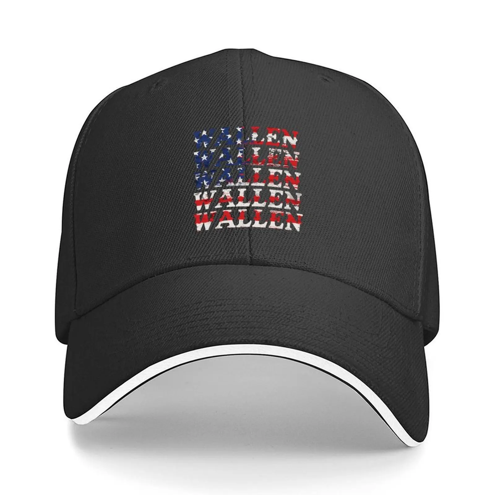 

Cute Wallen Merch American Flag Red White Blue Country Music Baseball Cap men's big size hat funny hat Men Luxury Brand Women's