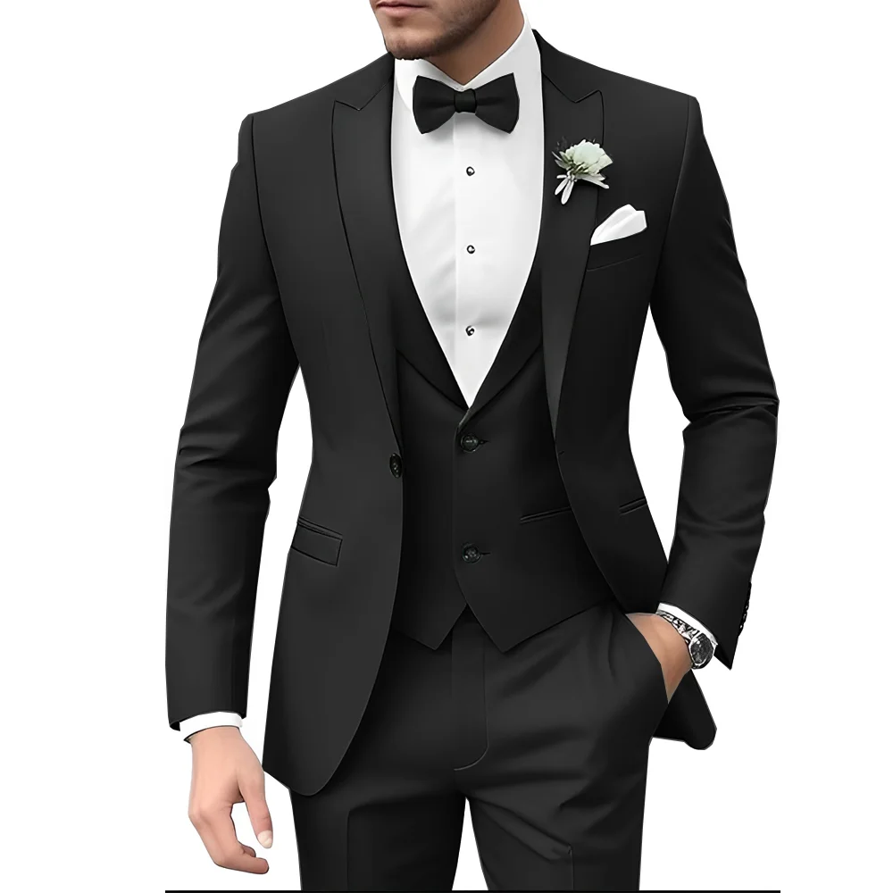 Light Green Suit for Mens Wedding Tuxedo 3-piece Suit Groom Slim Blazer XS-5XL Custom Outfit Male Jacket Pants Vest