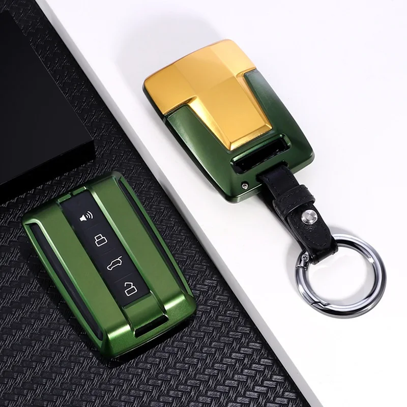 Aluminium Alloy Car Key FOB Case Key Cover For Great Wall GWM WEY TANK 300 500 Tank300 Tank500 2021