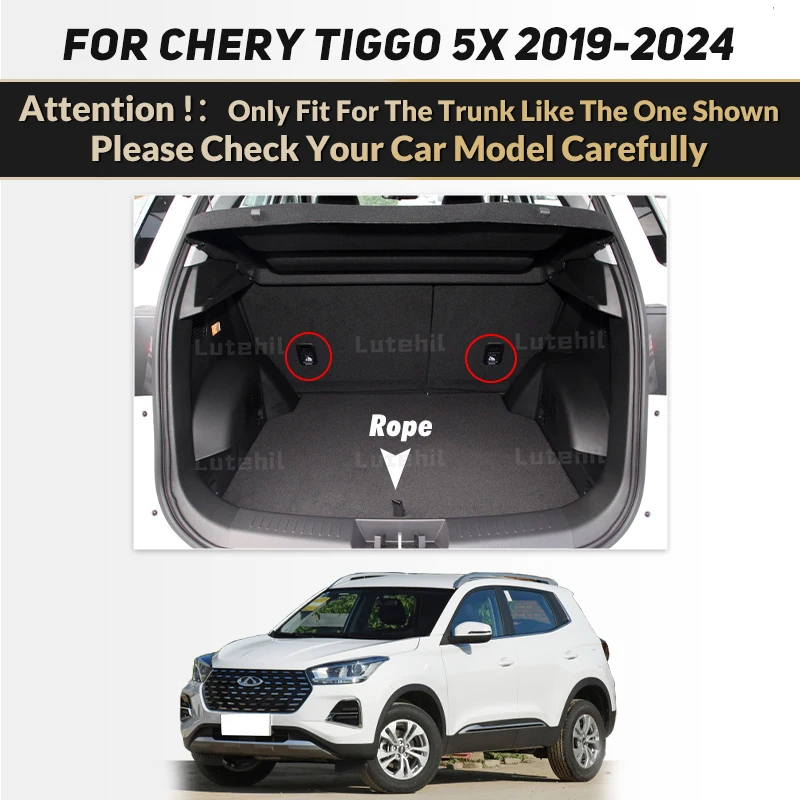 

For Chery Tiggo 5X 2019-2024 2023 2022 2021 2020 Auto Full Coverage Trunk Mat Cargo Liner Interior Accessories