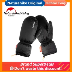 Naturehike Upgraded Outdoor Warm Goose Down Gloves Winter Waterproof Cold-proof Warm Gloves Hiking Ultralight Goose Down Gloves