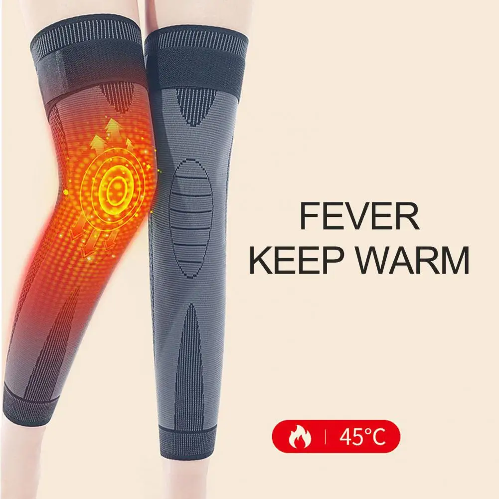 Double-layered Pressure Knee Pad Tourmaline Acupoint Knee Protector Thickened Winter Knee Warmers for Elderly People for Cycling