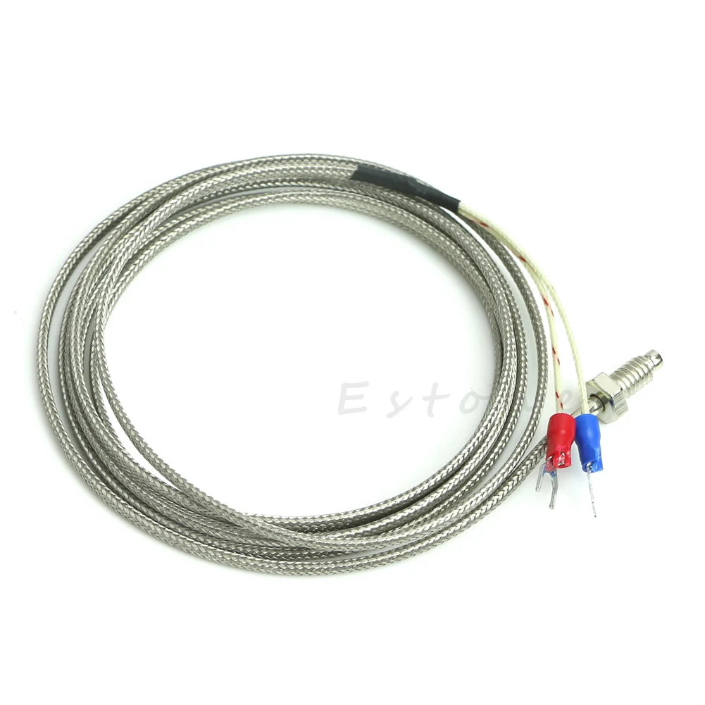 0-600 ℃ Waterdichte Type K 2M Thermistor Nauwkeurigheid Temperatuursensor Draad Kabel Probe Voor Ice Breaker, brood Maker, Oven