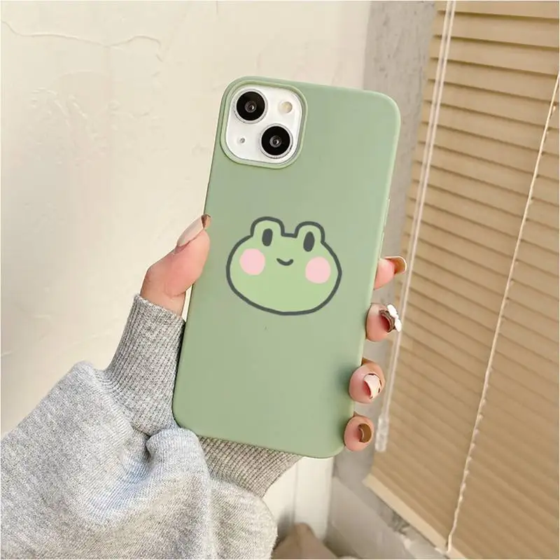 Cartoon Frog Phone Case For Iphone 7 8 Plus X Xr Xs 11 12 13 Se2020 Mini Mobile Iphones 14 Pro Max Case