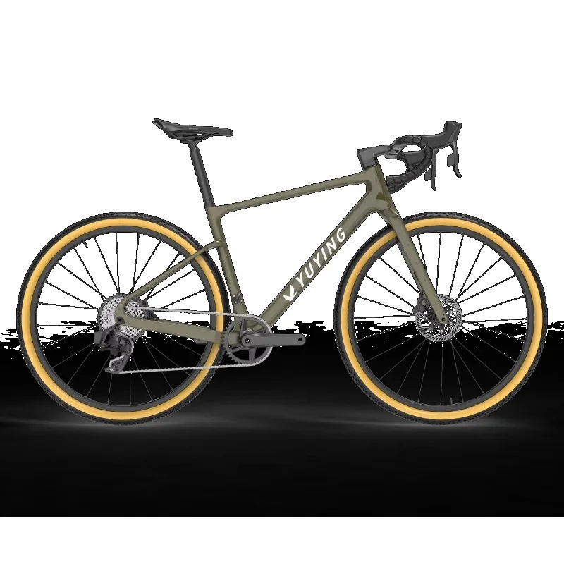 

Lightweight Adult Road Bike with Carbon Fiber Frame 700c*45c Thru Axle Hydraulic Disc Brake Ltwoo Erx Complete Configuration