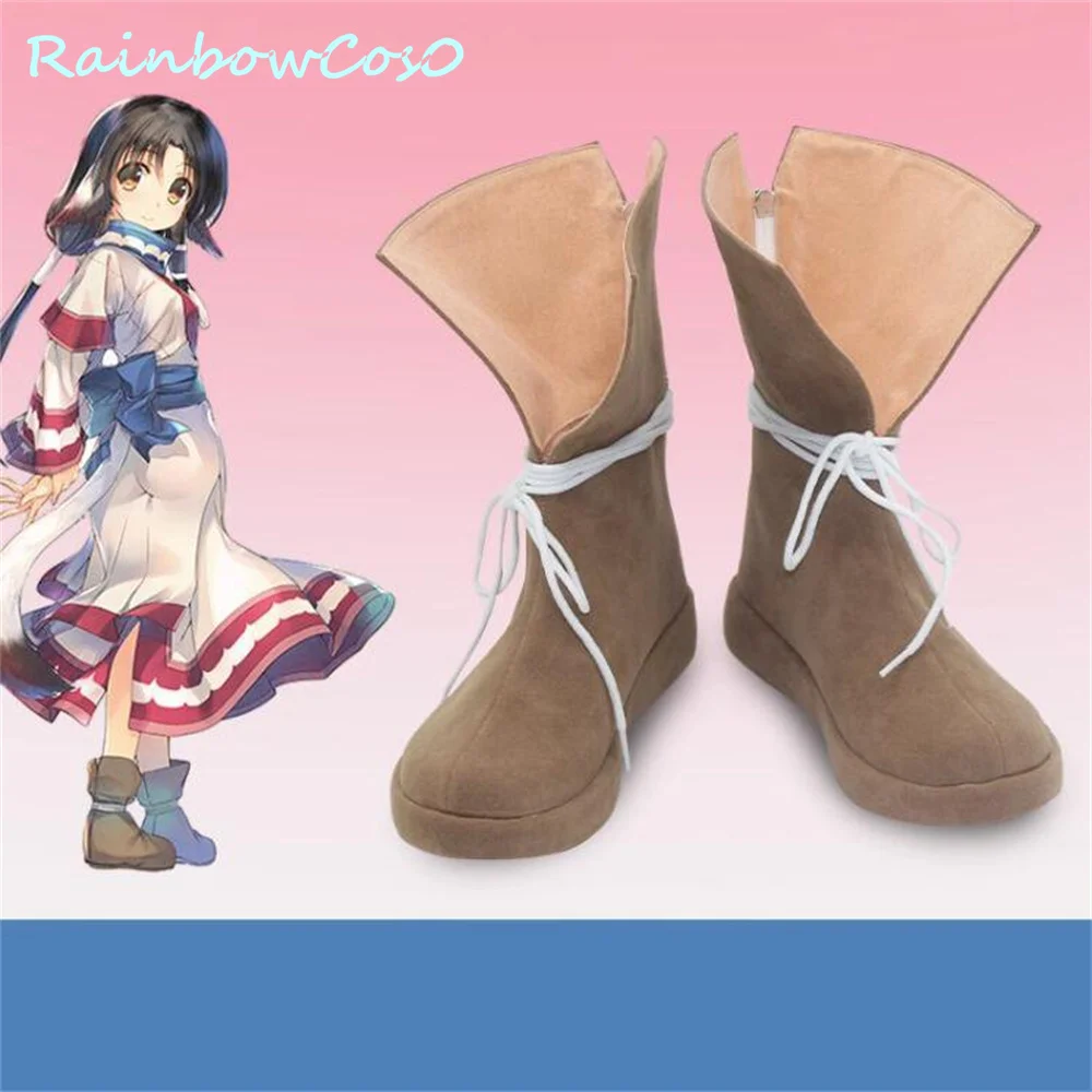 

Eruru Utawareru Mono Utawarerumono Обувь для косплея Сапоги Игра Аниме Хэллоуин Рождество RainbowCos0 W3345