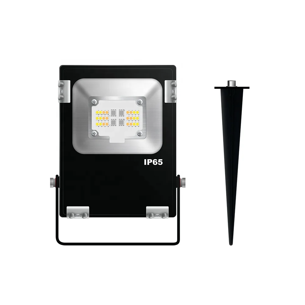 GLEDOPTO ZigBee 3.0 10W Smart RGBCCT Floodlight Pro 700LM DC12V Or AC110-220V Outdoor Landscape Lights IP65 Waterproof image 3