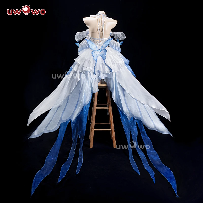 재고 있음 UWOWO Shorekeeper 코스프레 게임 Wuthering Waves Shorekeeper Fanart Oath 웨딩 드레스 WuWa 코스프레 의상 할로윈 비용