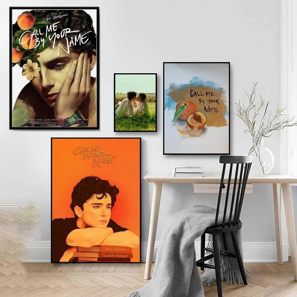 BL فيلم اتصل بي باسمك ملصق طباعة قماش صور المنزل لغرفة المعيشة وغرفة النوم جدار ديكور حديث بدون إطار اللوحة