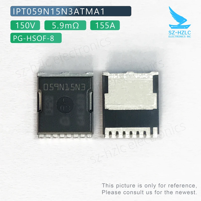 

IPT059N15N3ATMA1 N-CH 150V MOS 155A 5.9mOhm PG-HSOF-8 059N15N3 toll-8 Discrete Component Automotive Grad MOSFET IPT059N15N3