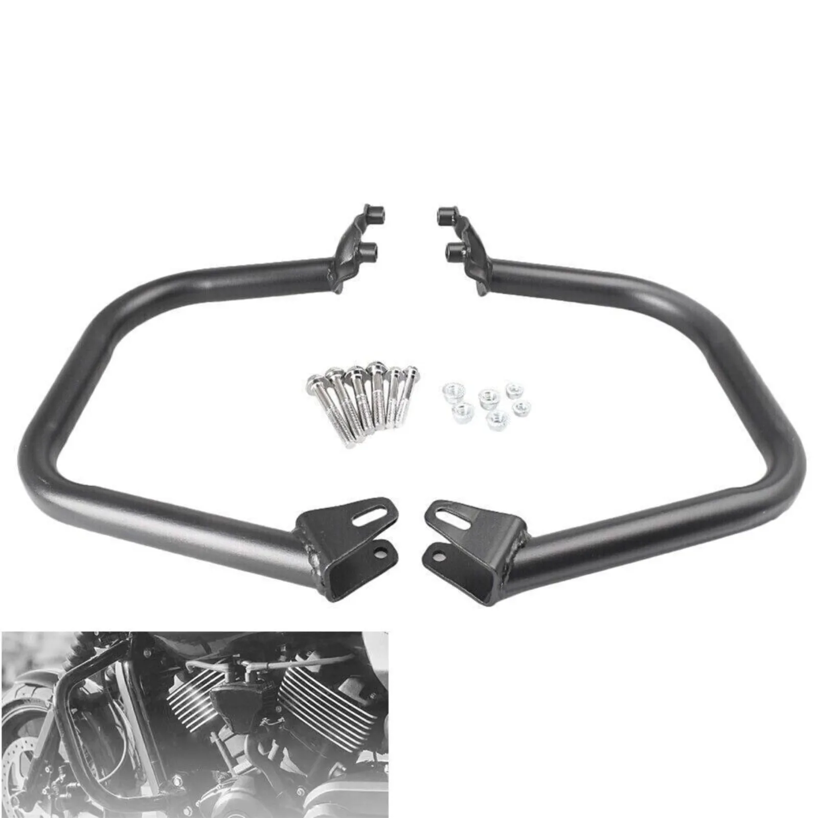 

Черная защита двигателя для шоссе для Harley Davidson STREET XG750 500 2015 2016 2017 2018 2019