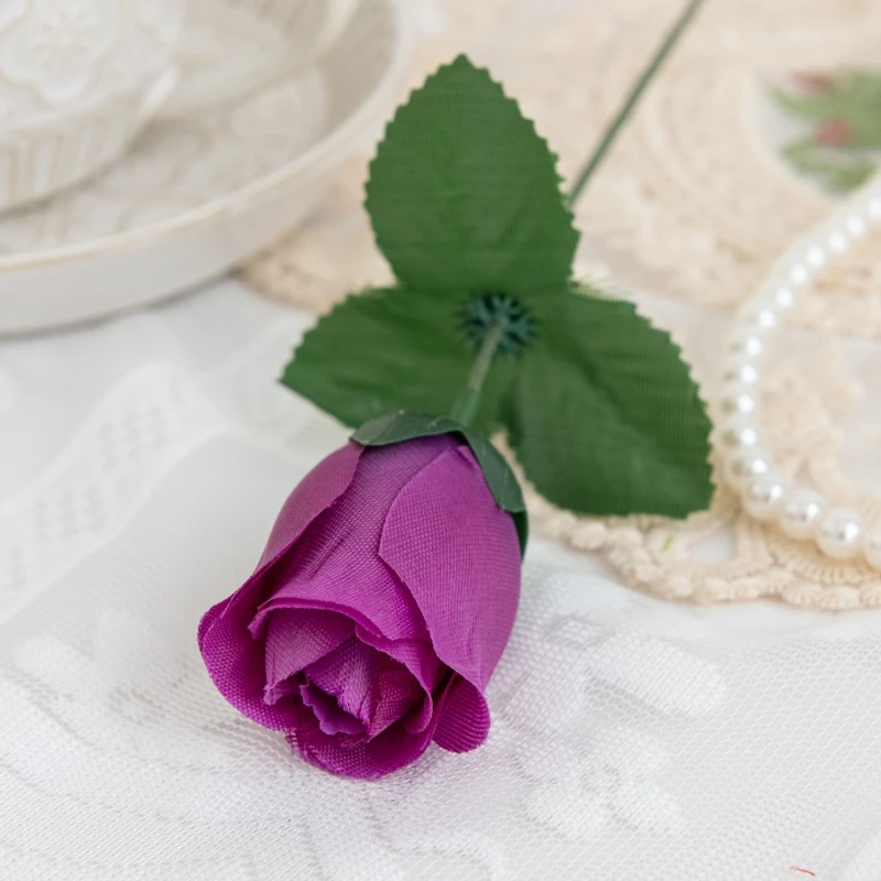 10 Stück Künstliche Blumen Großhandel Rote Seidenrosen-Bouquet Vase Heim- und Raumdekoration Garten Hochzeitskranz Kunstpflanze Großhandel Günstig – Detail 7